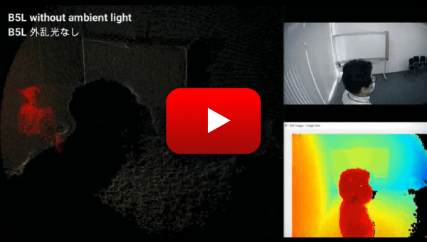 OMRON’s 3D TOF Sensor Module demonstration video: Without ambient light