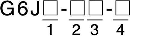 G6J(1)-(2)(3)-(4)