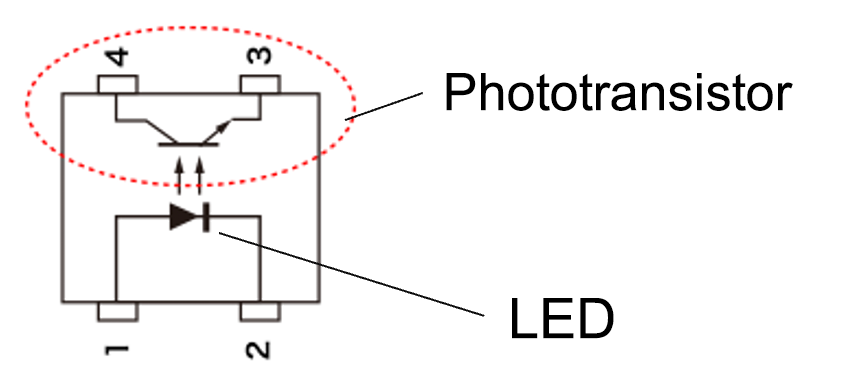 Phototransistor/LED