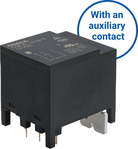 With an auxiliary contact