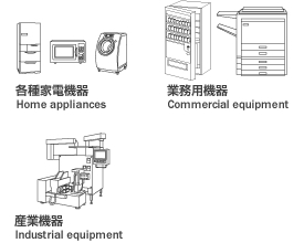 各種家電機器・業務用機器・産業機器