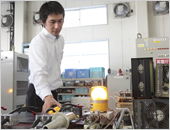 自分の作った商品が最先端の分野で活かされています