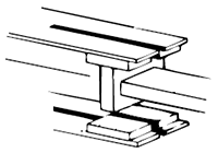 Bifurcated crossbar structure
