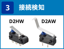 (3) 接続検知:D2HW / D2AW