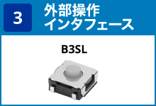 (3) 外部操作インターフェース:B3SL