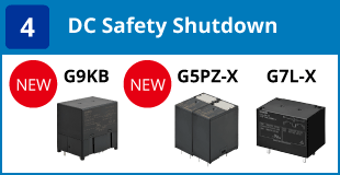 (4) DC Safety Shutdown:G9KB / G5PZ-X /G7L-X