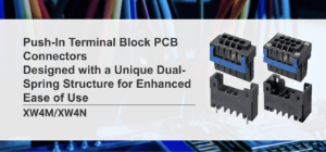 Push-In Terminal Block PCB Connectors Designed with a Unique Dual-Spring Structure for Enhanced Ease of Use
                                XW4M/XW4N