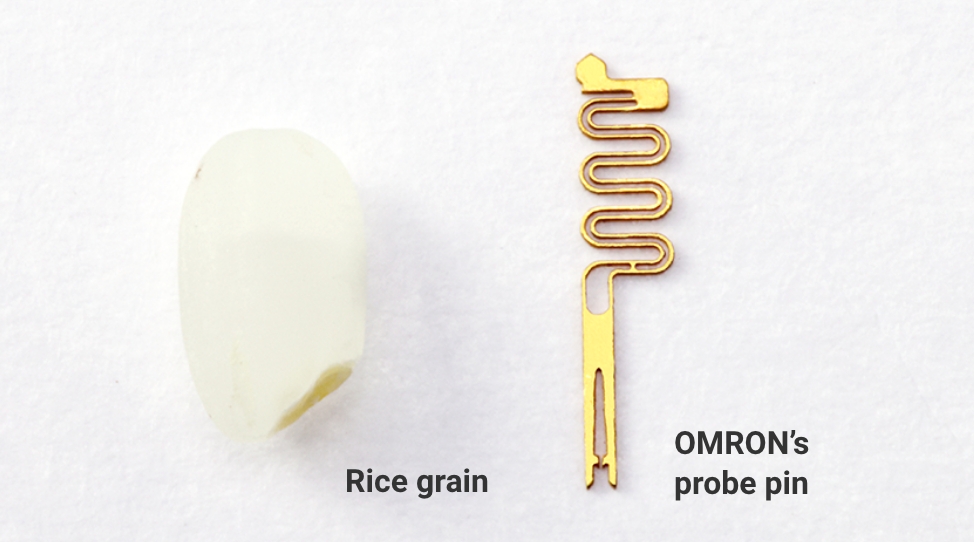 Rice grain / OMRON’s probe pin