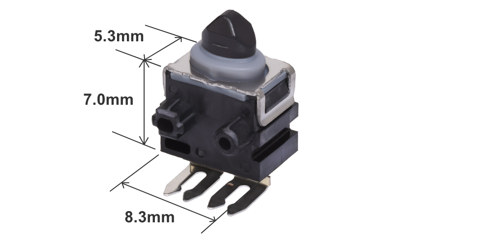 5.3mm x 7.0mm x 8.3mm