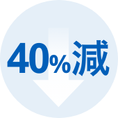 40%減