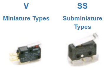 V: Miniature Types / SS: Subminiature Types