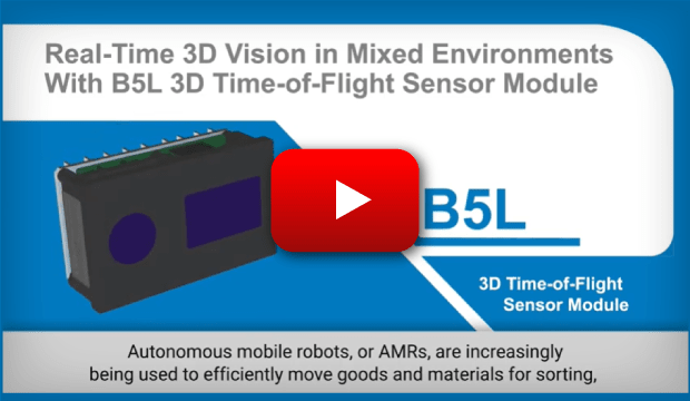 Real-Time 3D Vision in Mixed Environments With B5L 3D Time-of-Flight Sensor Module