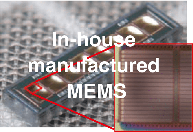 In-house manufactured MEMS