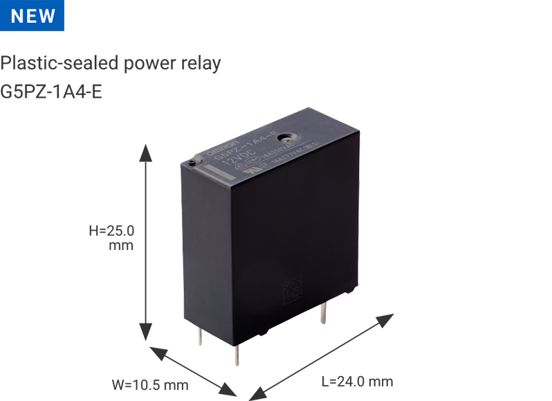 NEW Plastic-sealed power relay G5PZ-1A4-E W24.0mm×L10.5mm×H25.0mm