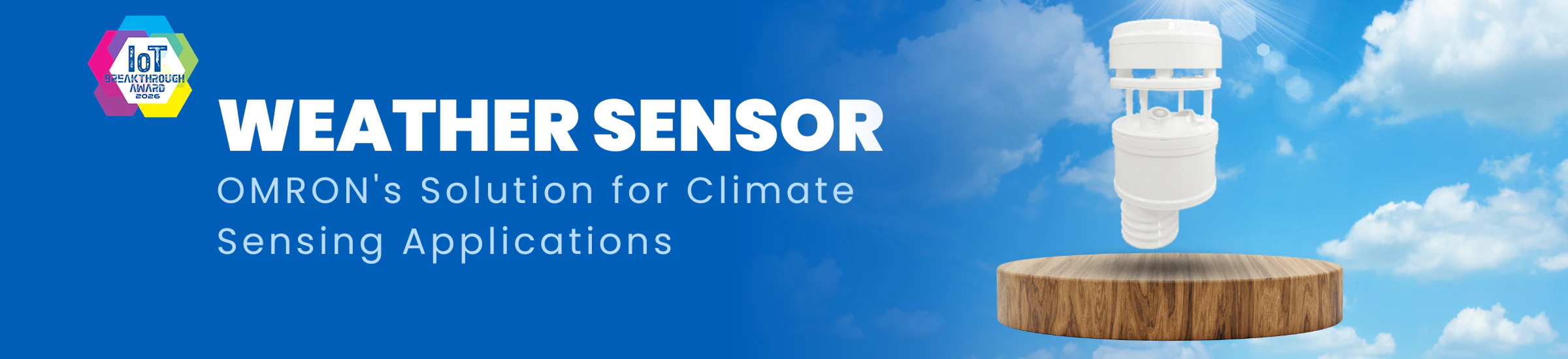 OMRON Named Winner of IoT Breakthrough Award 2026 | WEATHER SENSOR OMRON'S Solution for Climate Sensing Applications
