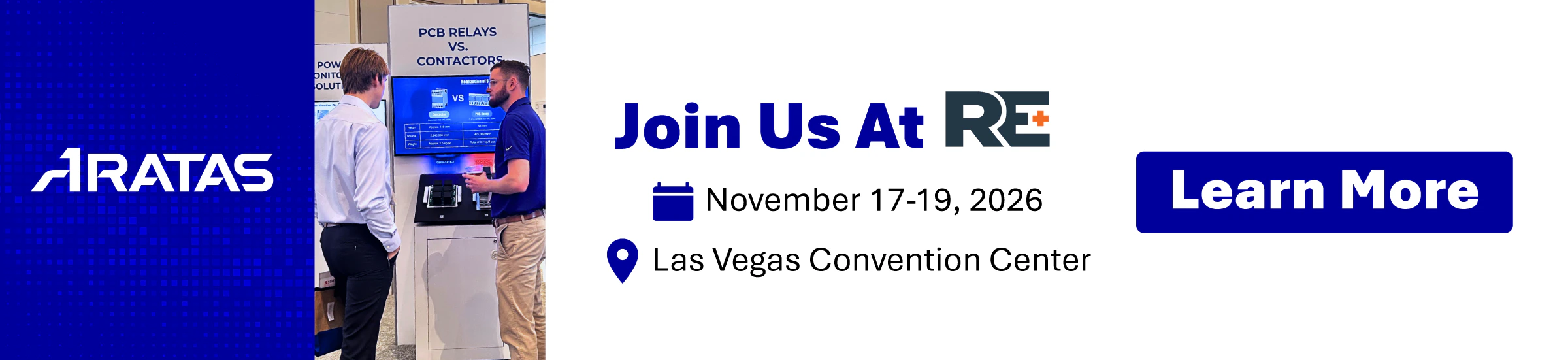 ARATAS Join Us At RE+2026 November 17-19, 2026 Las Vegas Convention Center | Learn More
