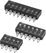 DIP Switches Slide Types: A6S-H