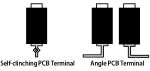 Self-clinching terminals / Angle PCB terminals